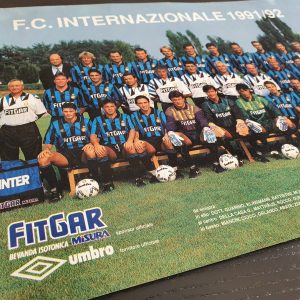 Inter cartolina 1991-92 ufficiale