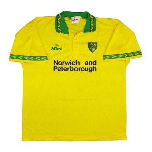 Norwich City 1994-96 maglia Mitre home