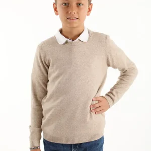 Girocollo da bimba/o unisex in misto cashmere – Giro Alaska