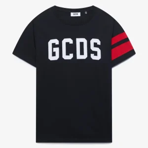T-shirt GCDS regular con logo nero